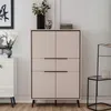 Buffetschrank Auryn - 90x38x140cm - 4 Türen und 2 Produktbild-Vorschau 2