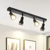 ZMH LED Plafonnier 4 flammes Noir Plafonnier Spots GU10 Voir les images du produit 1