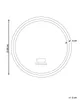 BELIANI Badspiegel Silber Rund ⌀ 60 cm mit LED Beleuchtung Produktbild-Vorschau 3
