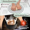 Silikon Gärkorb Set für Brotbacken, Brotbackzubehör mit Produktbild-Vorschau 6