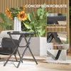 Outsunny runder Bistro-Gartentisch, Ø 60 x 50 cm (H), Produktbild-Vorschau 7