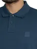 Hugo Boss Orange Strickwaren KM Open Blau einfarbig Produktbild-Vorschau 15