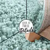 Teppich Wohnzimmer Hochflor Einfarbiges Modernes Muster Produktbild-Vorschau 3