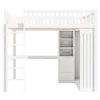 OKWISH Lit Mezzanine Double 140x200 cm - Lit en Bois avec Voir les images du produit 7