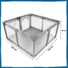 Kojec dla dziecka 126x126 cm suchy basen mata dwustronna + Podgląd zdjęcia produktu 2