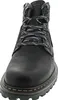 A close-up, front-facing view of a black leather boot. Produktbild-Vorschau