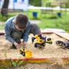 Relaxdays Veicoli da cantiere per bambini, set da 6 pezzi, Anteprima dell’immagine prodotto 3