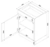 Küchenunterschrank 60 cm - Graphit - Universelle Produktbild-Vorschau 7
