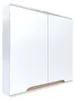 Szafka z lustrem biała 60x16x75 biały/dąb Omeble Podgląd zdjęcia produktu 1