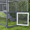 PawHut Hühnerstall, 236,5 x 91 x 114 cm Hühnergehege mit Produktbild-Vorschau 9