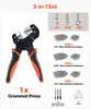 SucceBuy Ösenzange Set mit 900 Ösen, 6mm, 8mm, 10mm – Produktbild-Vorschau 3
