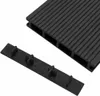 vidaXL Endkappen für Terrassendielen 10 Stk. Schwarz Produktbild-Vorschau 3