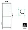 Treillis KADAX 80 x 240 cm, treillis pour rosiers en métal Voir les images du produit 2