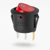 Interruttore a bilanciere 12 V – rotondo – con LED rosso – Anteprima dell’immagine prodotto 1
