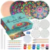 Mandala-Mal-Set für Erwachsene, große Holzsteine, Punktierwerkzeuge Productafbeelding-voorbeeld