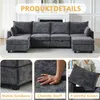 Modulares Chenille-Sofa, Ecksofas für das Wohnzimmer Produktbild-Vorschau 5