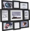A collage of multiple photo frames, some with pictures and some with decorative patterns. Produktbild-Vorschau