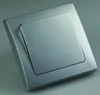 DELPHI Wechsel-Schalter 250V/ 10A, inkl. Rahmen, UP, silber Produktbild-Vorschau 6