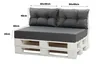 Cuscino per pallet 120x60x40cm, cuscino da giardino Anteprima dell’immagine prodotto 3