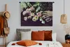 MuchoWow® Wandteppich Wandbehang Pastellfarbene Blumen auf Produktbild-Vorschau 4