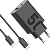Motorola TurboPower Charger Duo 50W USB-A a USB-C čierna Náhľad obrázku produktu 3