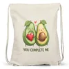 You Complete Me Turnbeutel Gymsack Avocado Valentinstag Produktbild-Vorschau 3