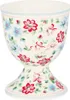Greengate Eierbecher LOUISA Weiß mit Blumen Porzellan Produktbild-Vorschau 1