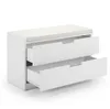 Comodino Relaxdays con 2 cassetti, seduta imbottita, panca Anteprima dell’immagine prodotto 10