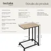 TecTake 404220, Boční/koncový kávový stolek, Dřevo Náhled obrázku produktu 18