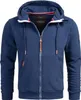 Stylische Herren Sweatjacke Petrolblau Größe L - Gr. L Produktbild-Vorschau 2