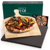 DOLCE MARE Pizzastein schwarz Inkl. Holz-Pizzaschieber - Produktbild-Vorschau 2