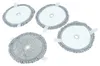vhbw 4x Wischtuch Ersatz für Bosch 17008155, BHZUPAD1 für Produktbild-Vorschau 4