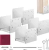 VEVOR set di 4 manicotti da avvitare 190 x 200 x 180 mm Anteprima dell’immagine prodotto 1
