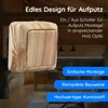 Aufputz Wandschalter Eiche Holzoptik – Schalter IP20 für Produktbild-Vorschau 2