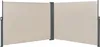 A product shot of a beige retractable side awning, shown in an open, angled position against a white background. Produktbild-Vorschau