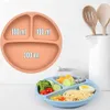 Silikonowy antypoślizgowy talerz dla niemowląt 20 cm różowy Podgląd zdjęcia produktu 2