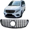 Sport Kühlergrill Schwarz Glanz für Mercedes V Klasse W447 Produktbild-Vorschau 1