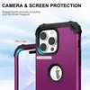 iPhone 15 Pro Hülle, 3 in 1 Hybrid PC TPU Stossfest Robust Produktbild-Vorschau 3