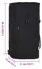 vidaXL Fahrradtasche Schwarz 31 x 13 x 58 cm Polyester Produktbild-Vorschau 7