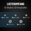 ABSINA 50 balení alkalických knoflíkových baterií - 10x AG1 Náhled obrázku produktu 4