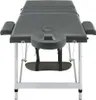 vidaXL Massagetisch mit 3 Zonen Aluminiumrahmen Anthrazit Produktbild-Vorschau 3