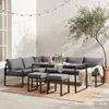 home24 Gartensitzgruppe - 5-teilig - Stahl / Polyester - Produktbild-Vorschau 4