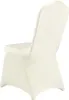 100x housses de chaises en stretch Housse de chaise ivoire Voir les images du produit 10