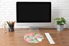 MuchoWow® Mauspad Mousepad Blumen - Rosa - Muster 40x40 cm Produktbild-Vorschau 5