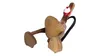 Ente Holz Surfbrett 25 cm, Ente Surft, Teak Holz Ente + Produktbild-Vorschau 3