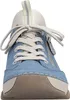 A close-up, front-facing view of a blue sneaker. Produktbild-Vorschau