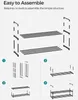 An assembly diagram showing how to put together a shoe rack. Náhľad obrázku produktu