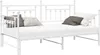 vidaXL Tagesbettrahmen Weiß 107 x 203 cm Stahl Produktbild-Vorschau 1