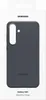 The image shows the packaging of a Samsung Galaxy S25+ Silicone Case in dark gray. Produktbild-Vorschau