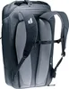 The back view of a dark gray Deuter backpack is shown against a white background. Produktbild-Vorschau